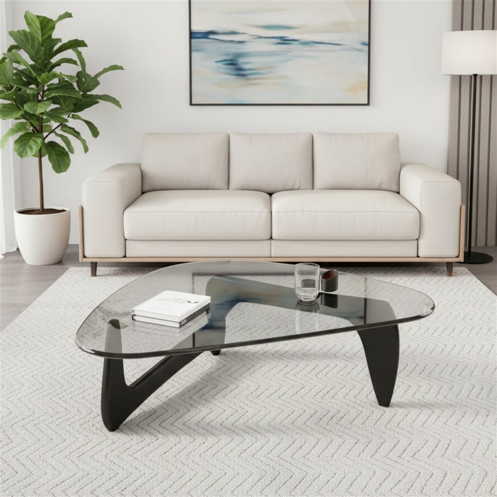 Tavolinë Moderne Xhami për Sallon – Dizajn Elegant & Minimalist