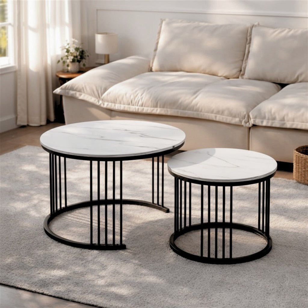 Set Tavolina Moderne për Sallon – Dizajn Elegant & Minimalist