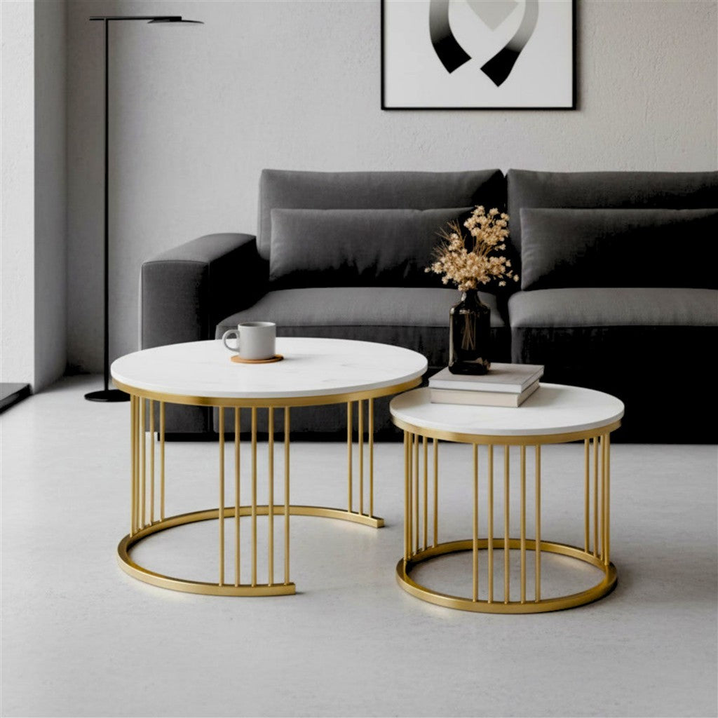 Set Tavolina Moderne për Sallon – Dizajn Elegant & Minimalist