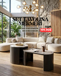 Set Tavolina Mermeri – 2 Copë