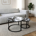 Set Tavolinash me Xham – 2 Copë