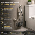 Set Pastrimi për Banjo (Bidet Spray) me Zorrë Spirale 1.5m
