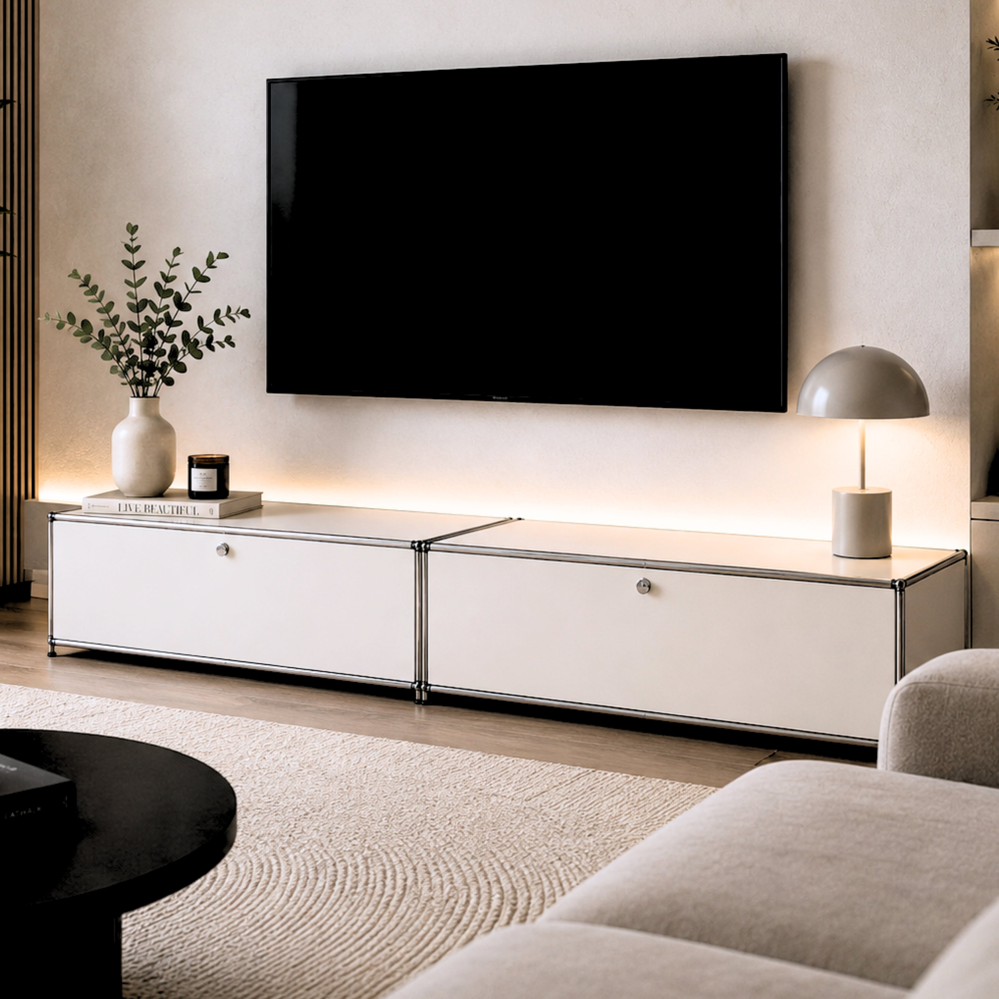 Komodë Moderne TV prej Inoksi