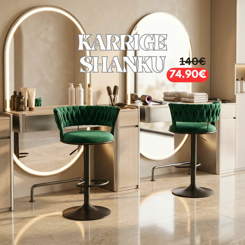 Karrige Shanku Elegante me Lartësi të Rregullueshme – 60 deri 80 cm