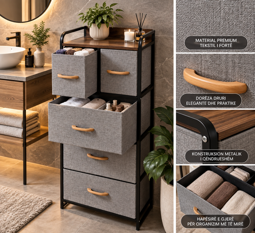 Dollap Organizues me 5 Sirtarë – Dizajn Modern