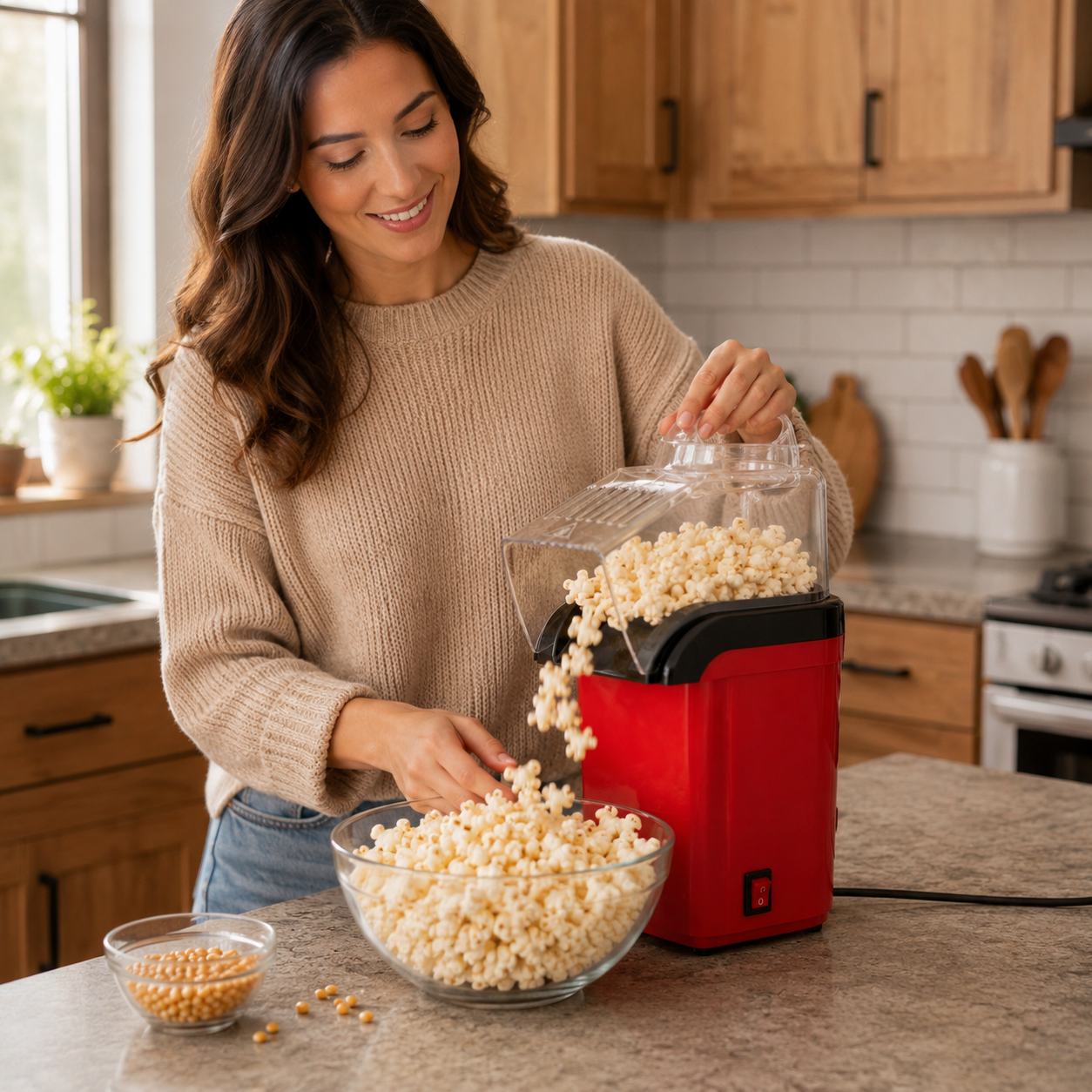 Makinë Elektrike për Popcorn