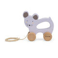 Trixie – Lodër tërheqëse prej druri – Mrs. Mouse