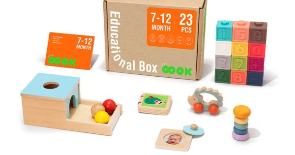 Tooky Toys – Kuti edukative 7–12 muaj
