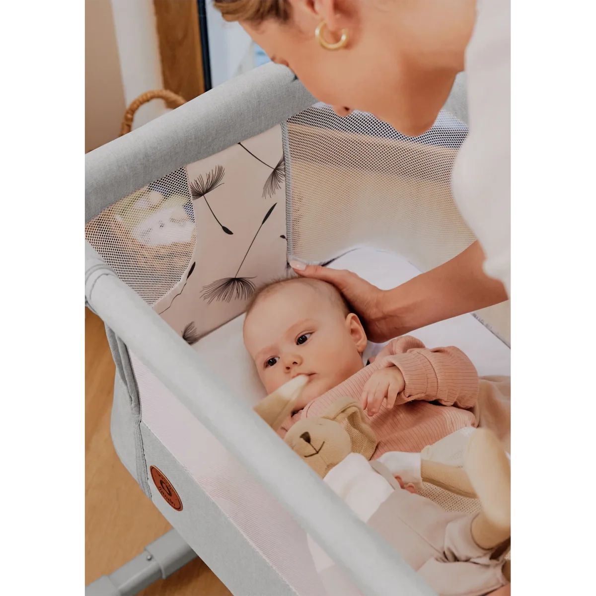 Lionelo Aurora Grey Concrete – Shtrat për bebe 3 në 1