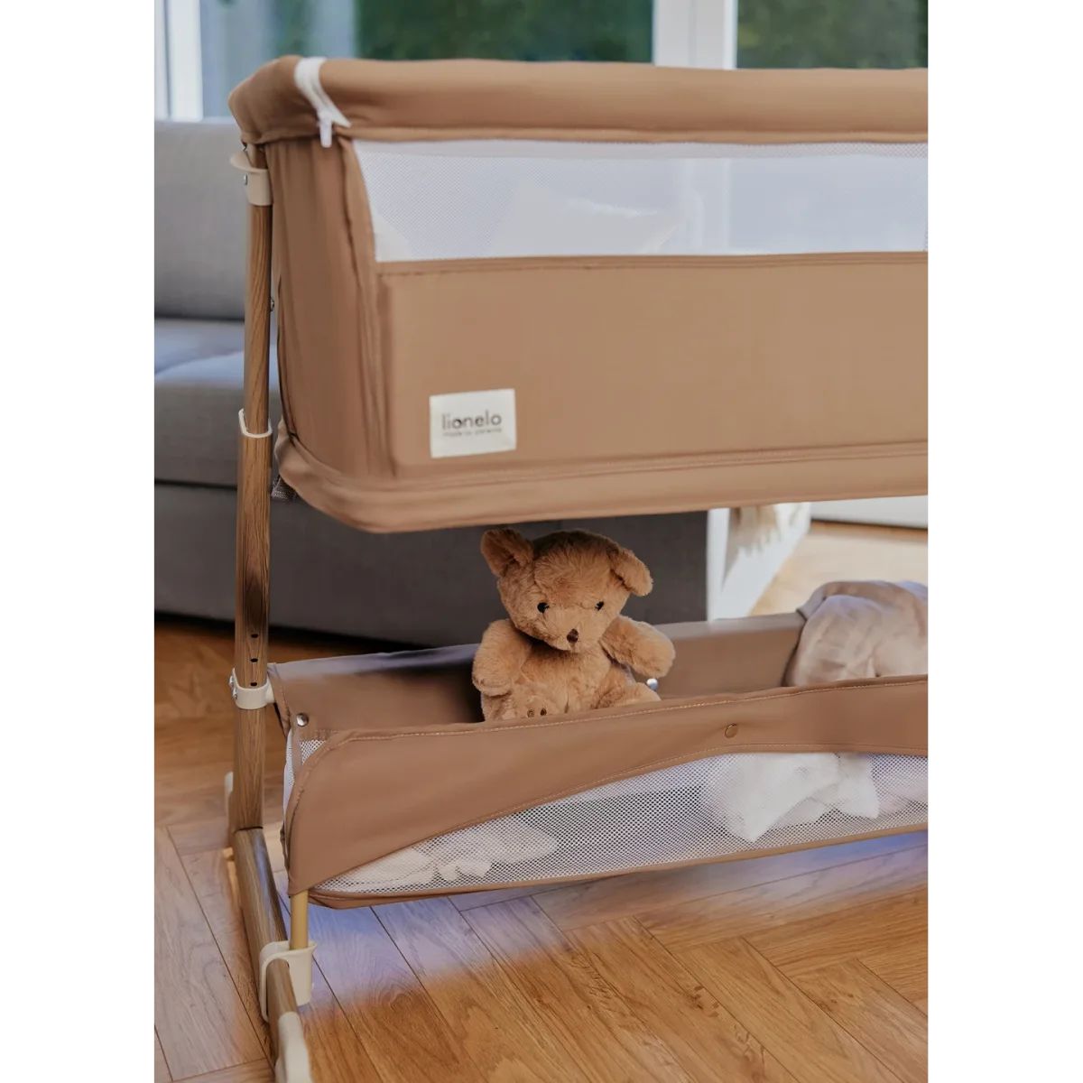 Lionelo Thomi Plus Beige Sand – Shtrat për bebe 5 në 1