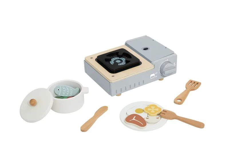 Tooky Toys – Set kampingu me sobë prej druri
