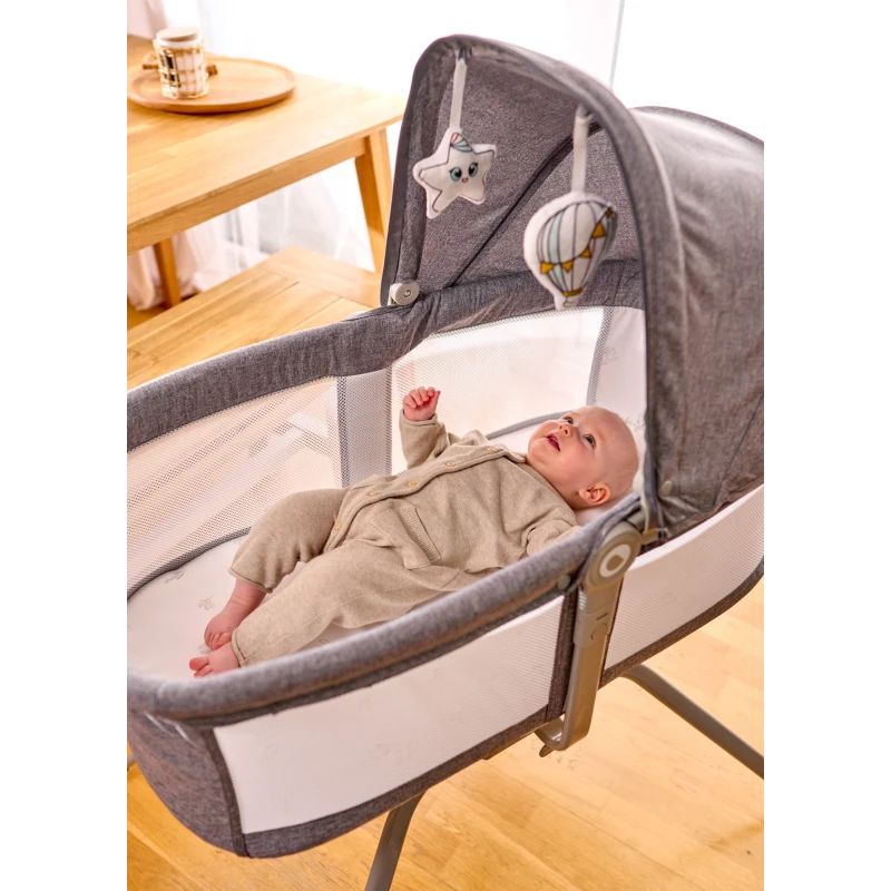 Lionelo Malin Grey Stone – Shtrat për bebe 3 në 1