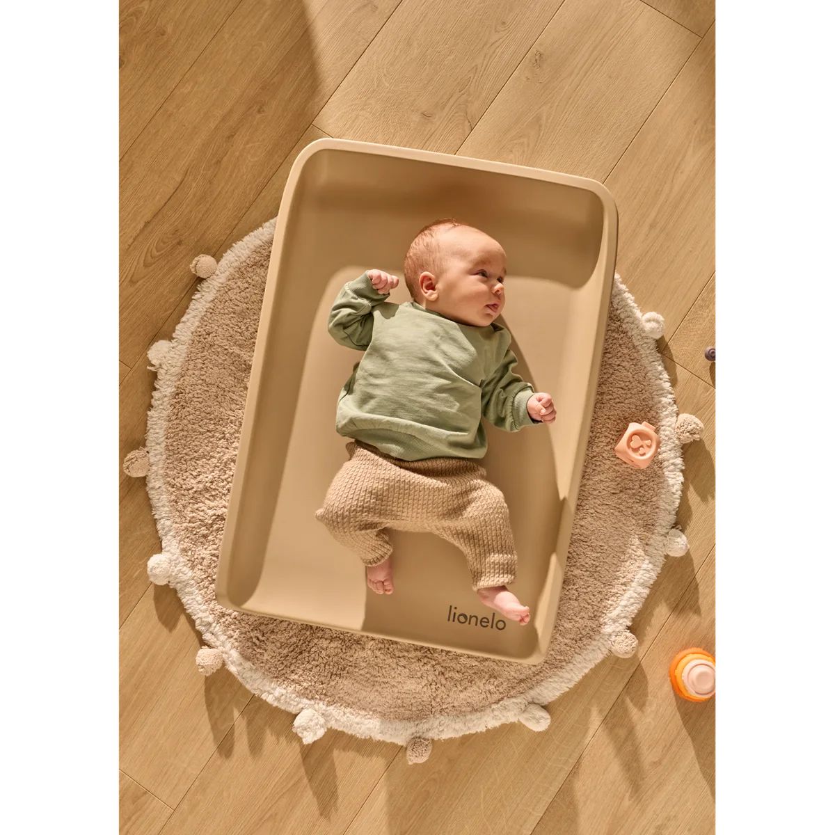 Lionelo Megs Beige Sand – Shtresë ndërrimi për bebe