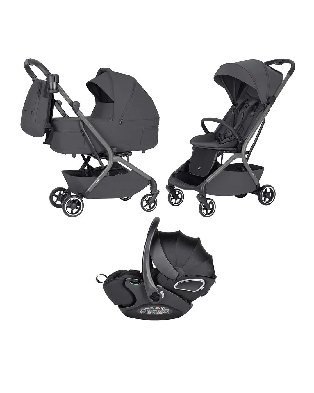 Carrello Magia Elm Grey – Karrocë 3 në 1