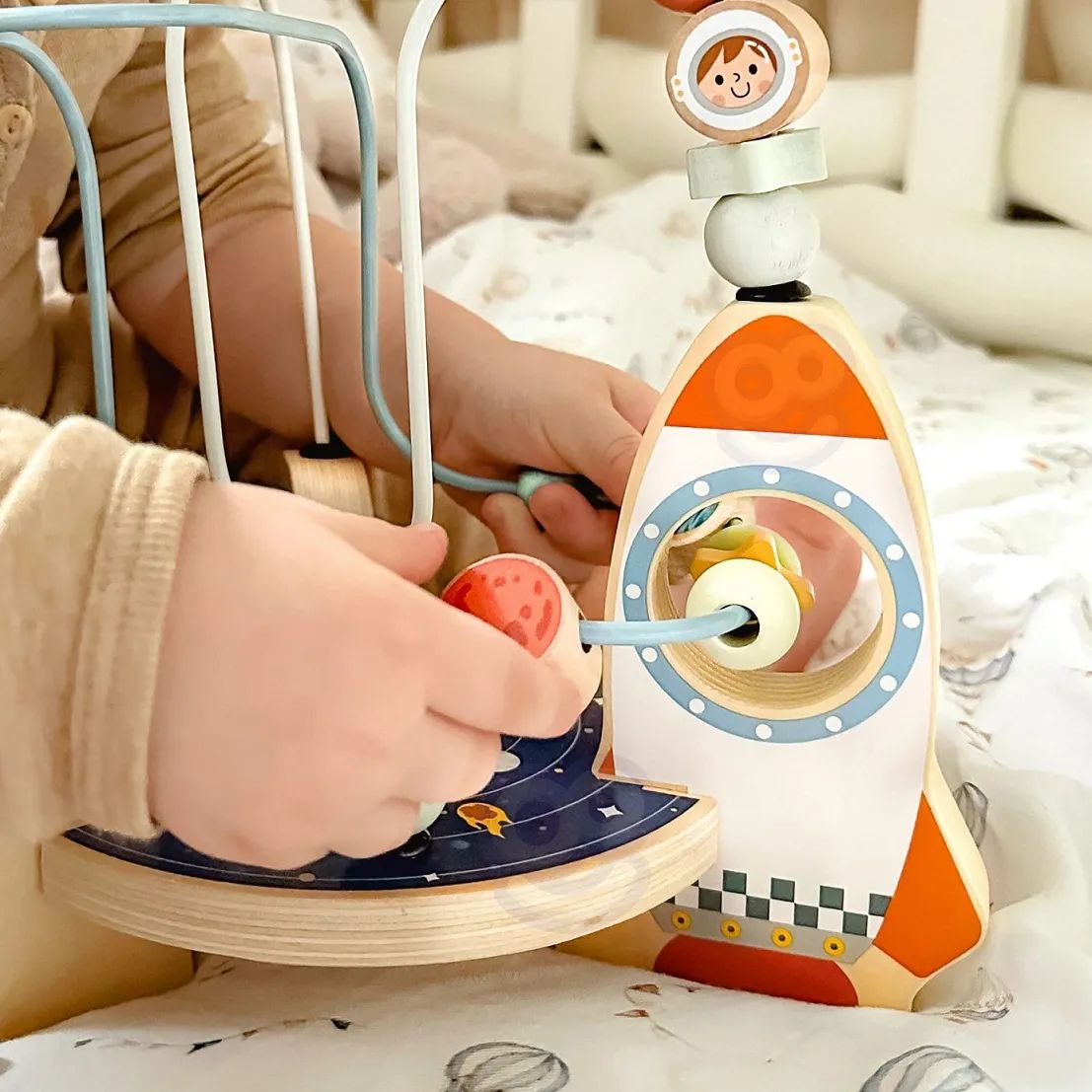 Tooky Toys – Labirint me rruaza Space prej druri