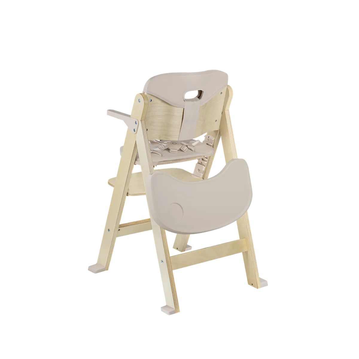 Lionelo Floris Beige Natural – Karrige ushqimi prej druri