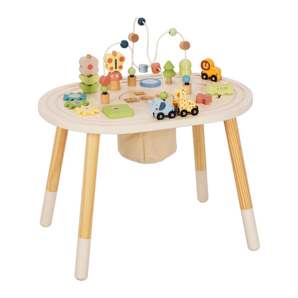 Tooky Toys – Tavolinë aktivitetesh prej druri, Medium