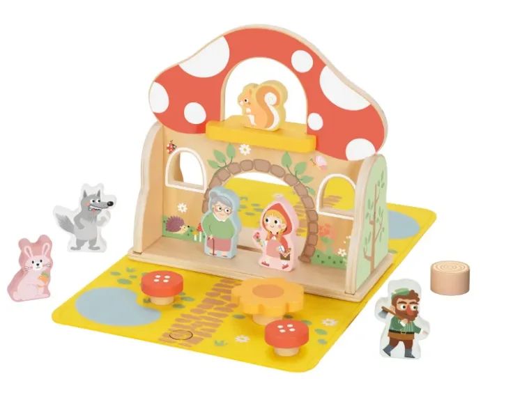 Tooky Toys – Set loje Kësulëkuqja prej druri