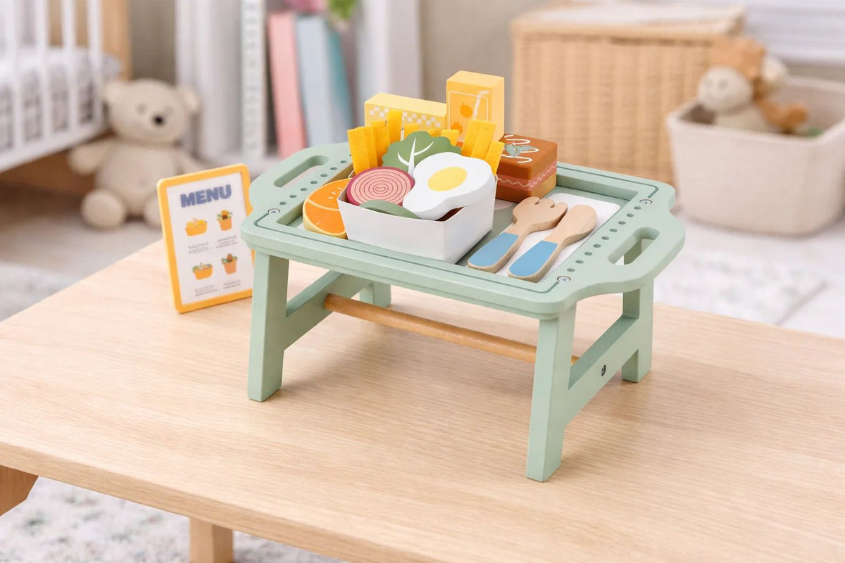 Tooky Toys – Set mëngjesi prej druri për fëmijë
