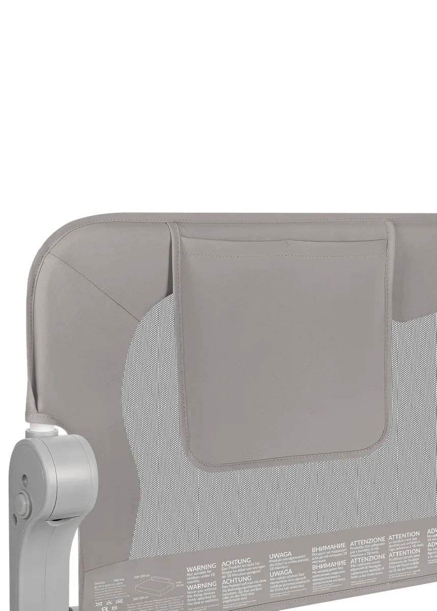 Lionelo Eva Grey Melange – Mbrojtëse anësore për shtrat