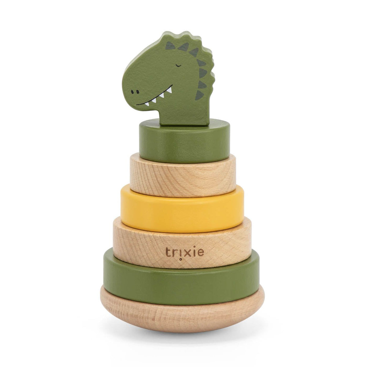 Trixie – Lodër stivuese prej druri – Mr. Dino
