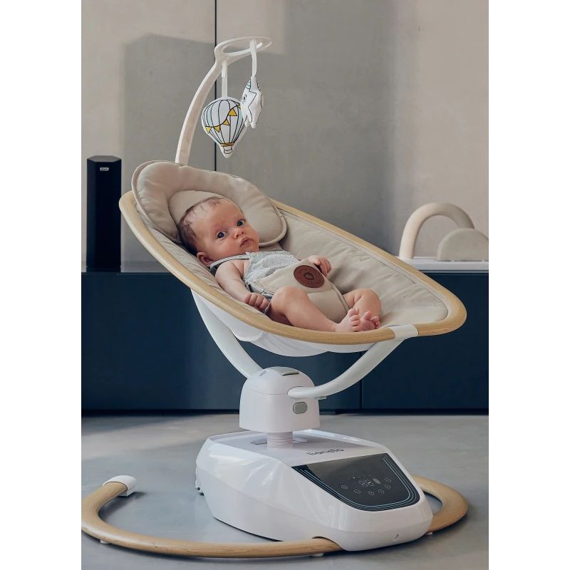 Lionelo Olivia Beige Natural – Luhatëse elektrike për bebe