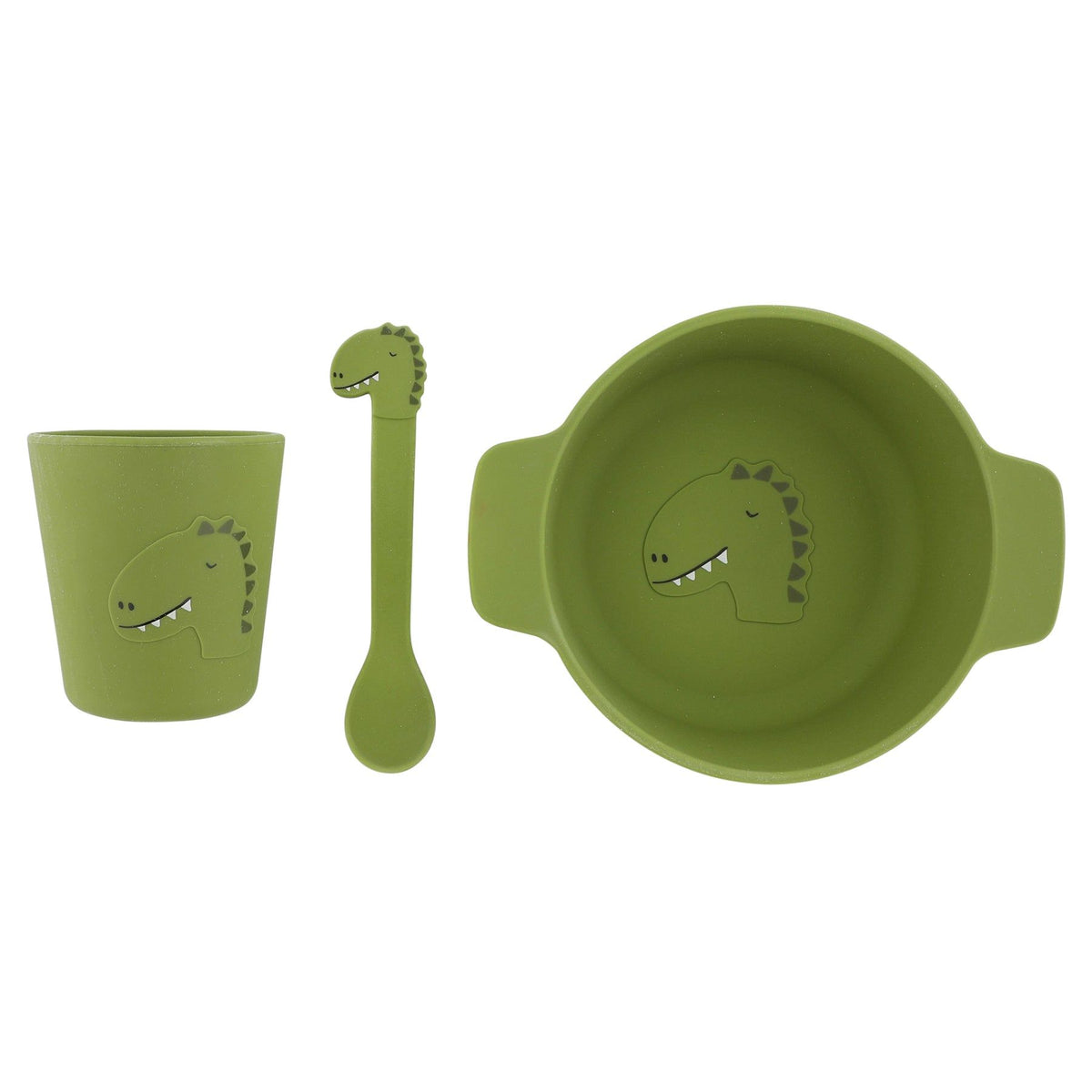 Trixie – Set silikoni për vaktet e para – Mr. Dino