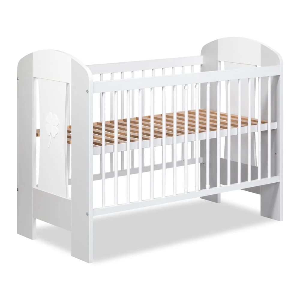 Klups Nati – Shtrat për bebe 120 × 60 cm, gri-e bardhë