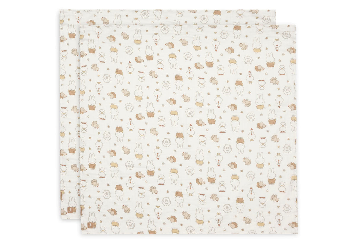 Jollein – Mbështjellëse muslini 115 × 115 cm, 2 copë (535-852-68156)