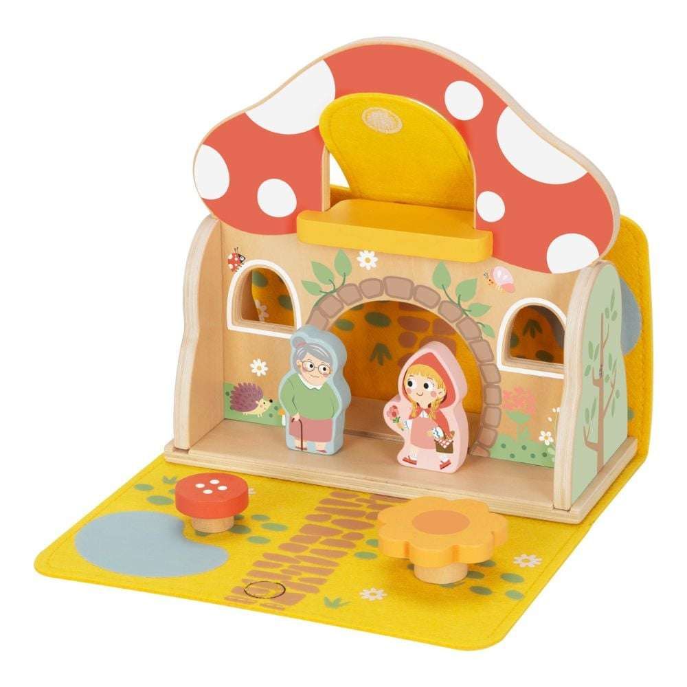 Tooky Toys – Set loje Kësulëkuqja prej druri