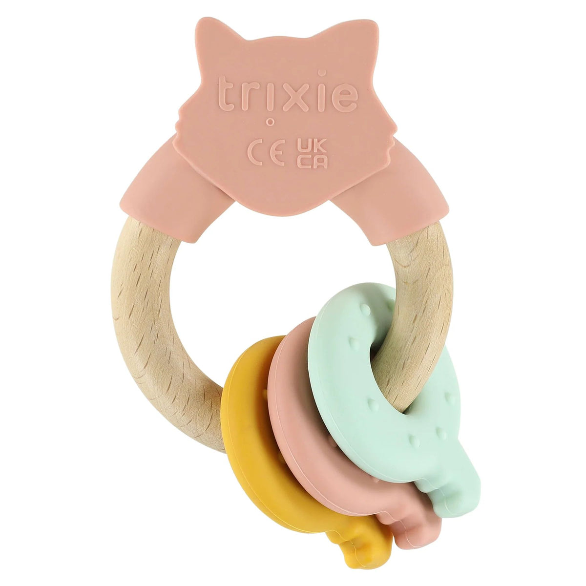 Trixie – Unazë aktivitetesh druri dhe silikoni – Mrs. Cat