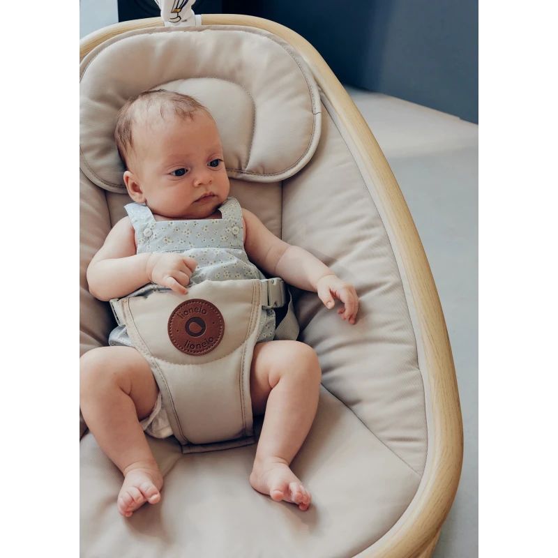 Lionelo Olivia Beige Natural – Luhatëse elektrike për bebe