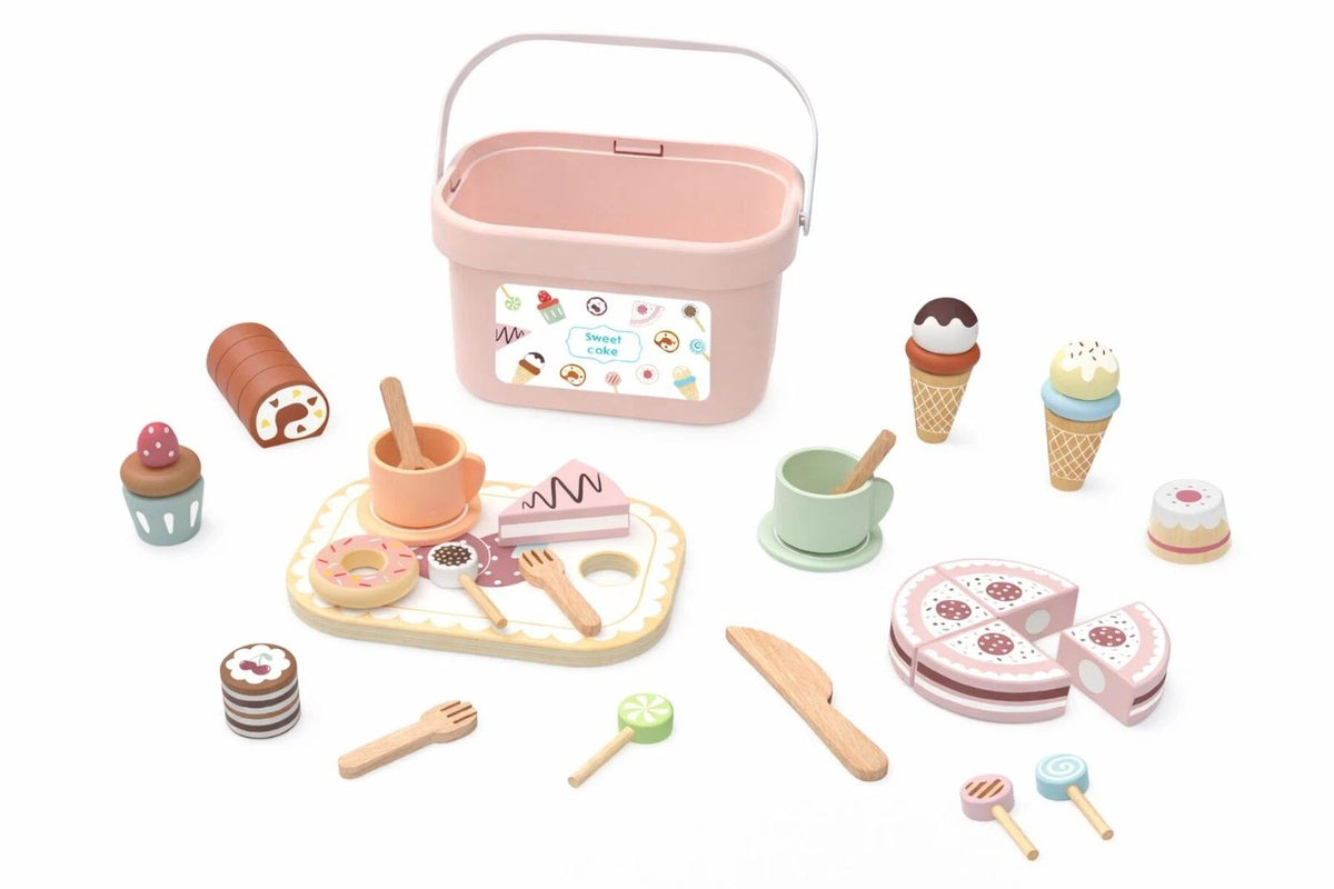 Tooky Toys – Set çaji prej druri