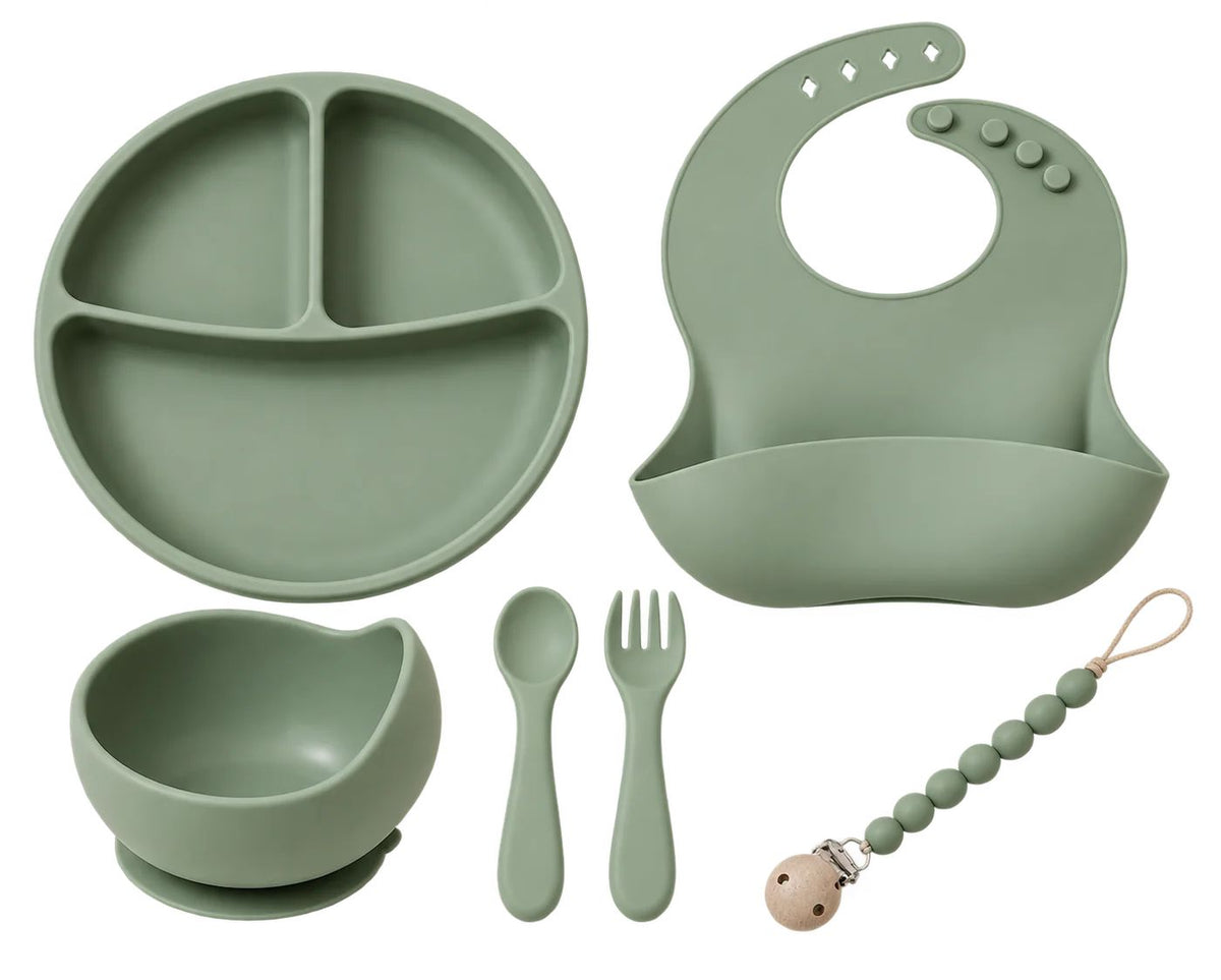 Set ushqimi për bebe prej silikoni