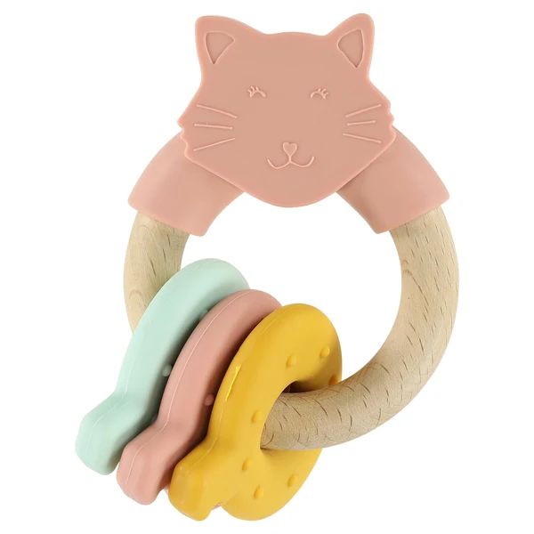Trixie – Unazë aktivitetesh druri dhe silikoni – Mrs. Cat