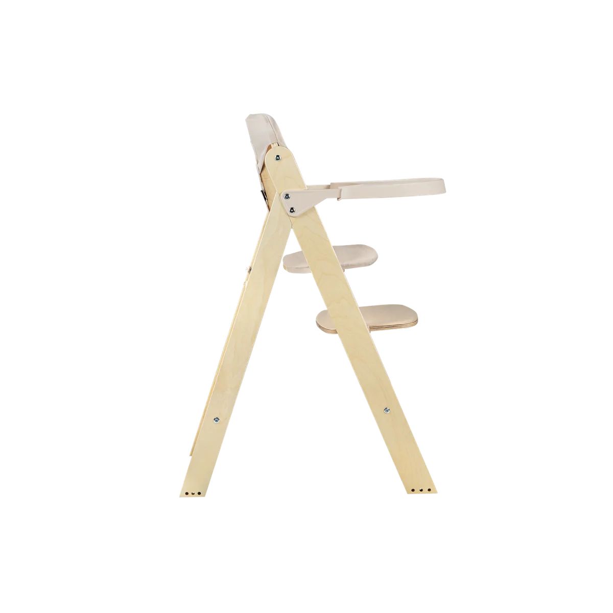 Lionelo Floris Beige Natural – Karrige ushqimi prej druri