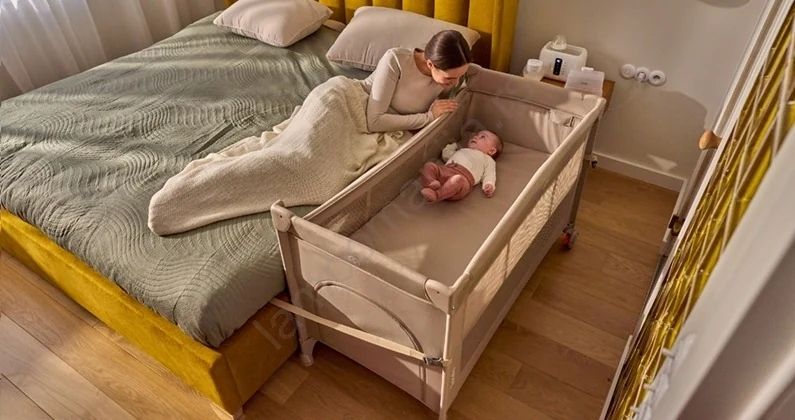 Lionelo Ellen Beige Sand – Shtrat anësor 3 në 1