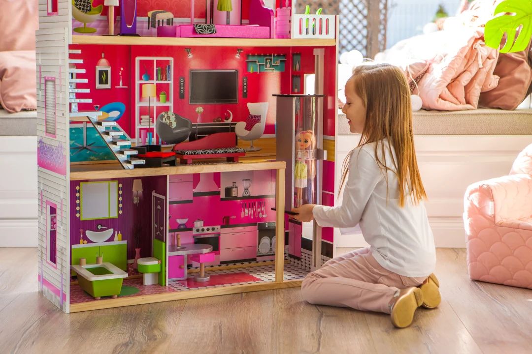 EcoToys Malibu – Shtëpi druri për kukulla
