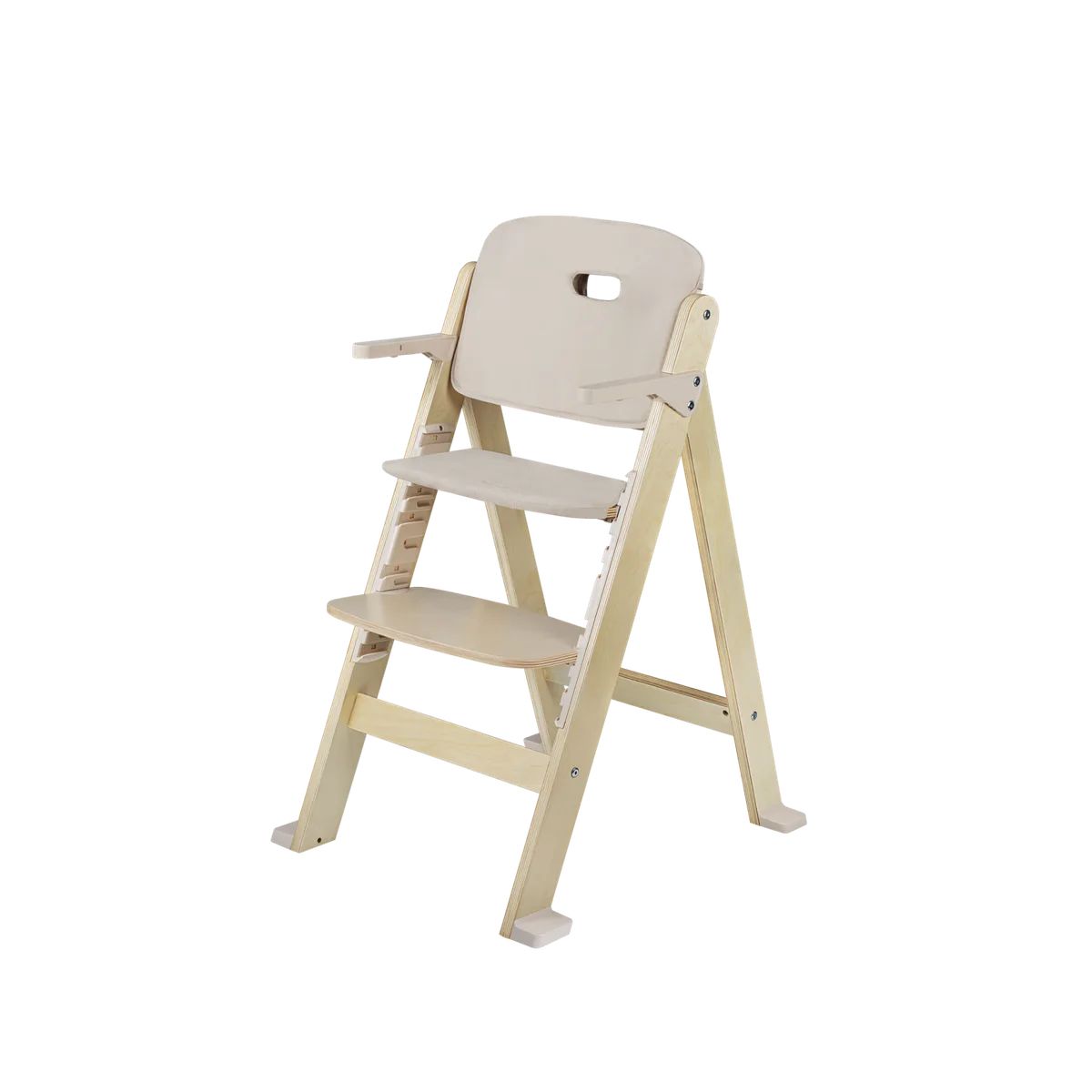Lionelo Floris Beige Natural – Karrige ushqimi prej druri