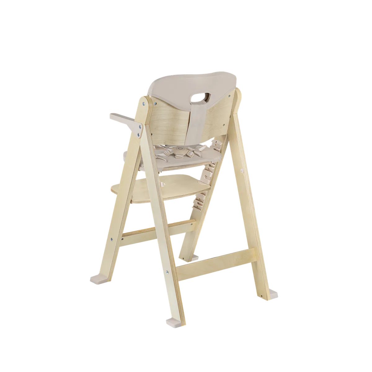 Lionelo Floris Beige Natural – Karrige ushqimi prej druri