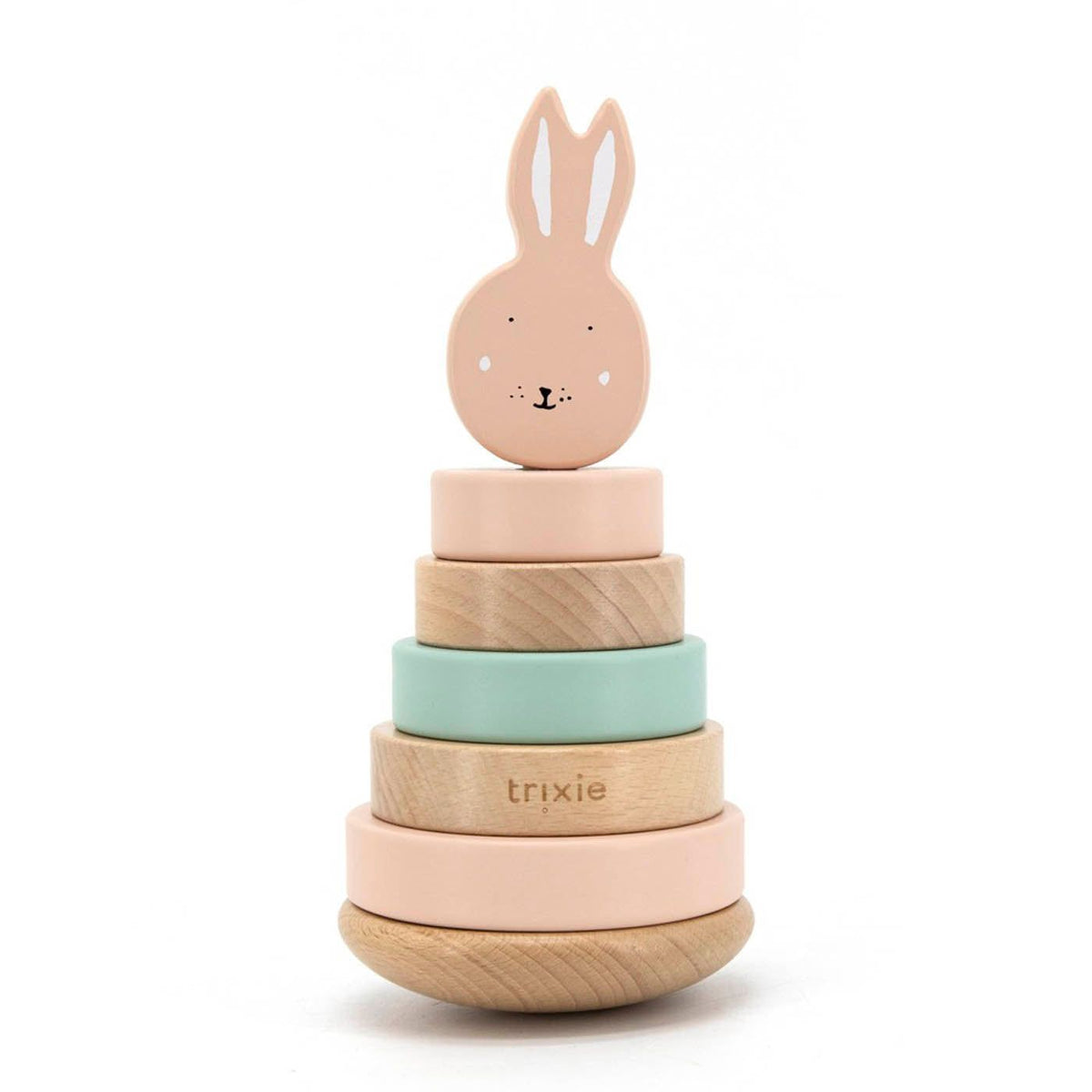 Trixie – Lodër stivuese prej druri – Mrs. Rabbit