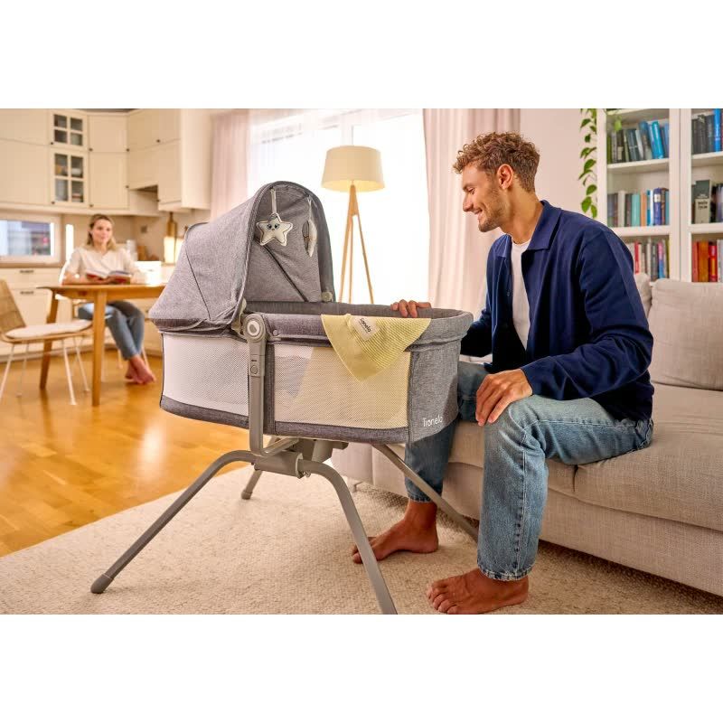 Lionelo Malin Grey Stone – Shtrat për bebe 3 në 1