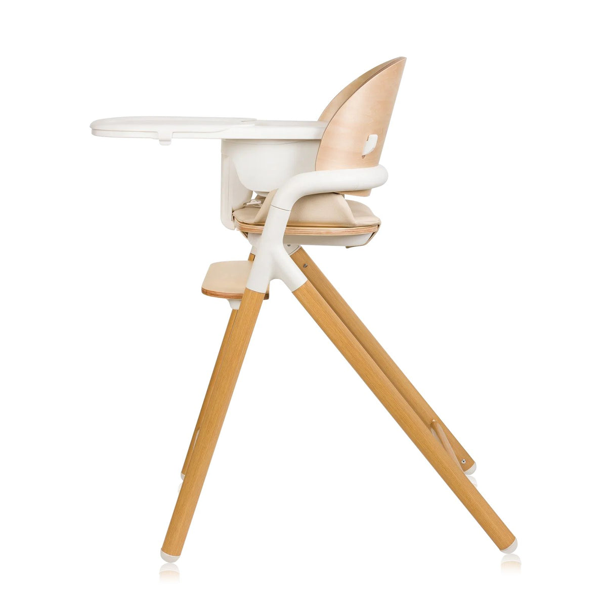 Lionelo Celia e bardhë Natural Wood – Karrige ushqimi