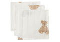 Jollein Teddy Bear – Peceta muslini 31 × 31 cm, 3 copë