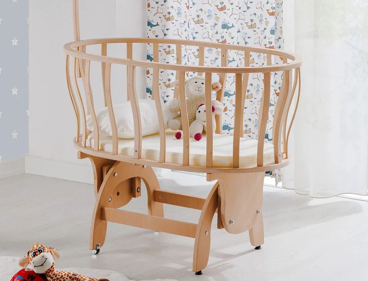 BabyWho Prato Natural Wood – Djep për bebe 50 × 90 cm