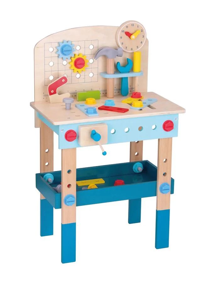 Tooky Toys – Tavolinë pune prej druri me vegla dhe aksesorë