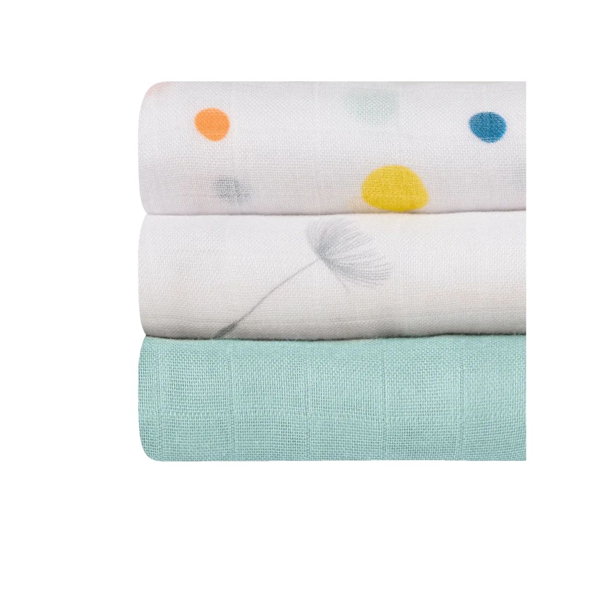 Lionelo Bamboo Set Dot – 3 pelena bambuje 70×70 cm