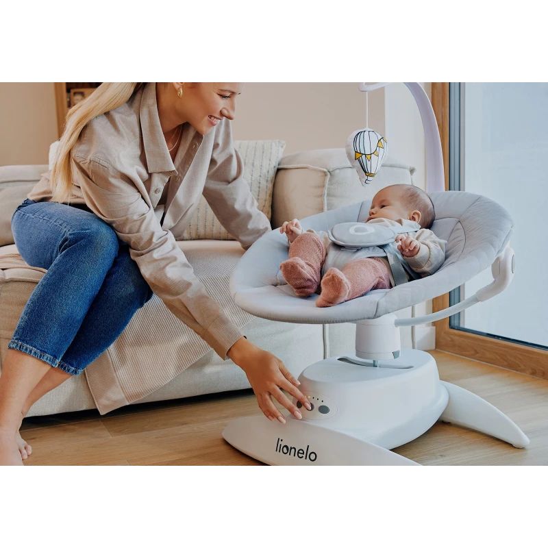 Lionelo Iris Grey Concrete – Luhatëse elektrike për bebe