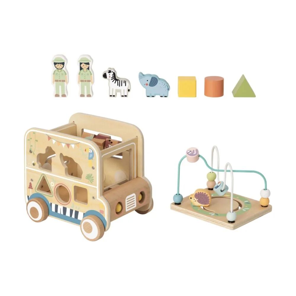Tooky Toys – Automjet gjuetie lodër prej druri