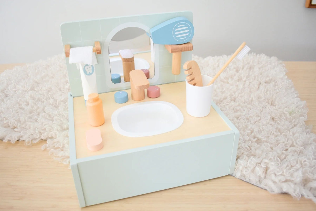Tooky Toys – Set aksesorësh për kujdes personal prej druri
